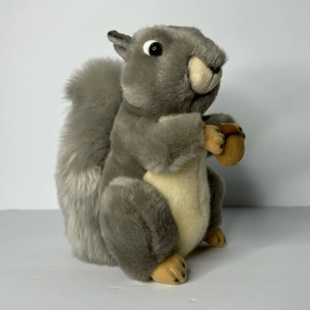 Miyoni by Aurora Gray Squirrel with Acorn Stuffed Animal Plush New with Tags 8”‎